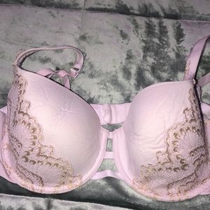 La SENZA lavender bra size 38B with gold accents